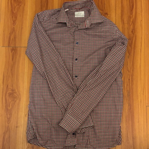 Eton BUNDLE Blue and Brown Checkered Casual Shirts EXCLUSIVE FOR NORDSTROM - Picture 3 of 4
